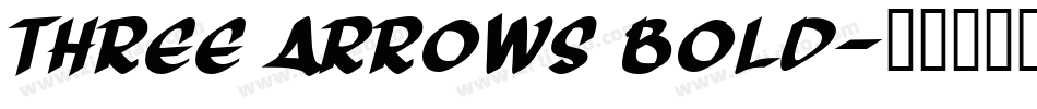 Three Arrows Bold字体转换